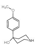 4-羟基-4-(4-甲氧基苯基)哌啶结构式