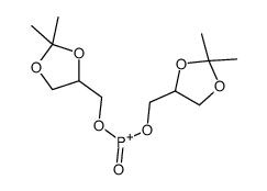 bis[(2,2-dimethyl-1,3-dioxolan-4-yl)methoxy]-oxophosphanium结构式