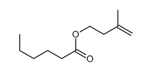 3-methyl-3-buten-1-yl hexanoate结构式