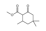 2,4,4-Trimethyl-6-oxocyclohexanecarboxylic acid methyl ester结构式