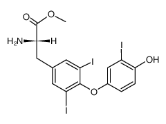 METHYL 2-AMINO-3-(4-(4-HYDROXY-3-IODOPHENOXY)-3,5-DIIODOPHENYL)PROPANOATE结构式