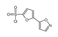 2-Furansulfonylchloride,5-(5-isoxazolyl)-(9CI) Structure