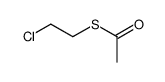 S-(2-chloroethyl) ethanethioate Structure