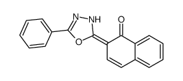 2-(5-phenyl-3H-1,3,4-oxadiazol-2-ylidene)naphthalen-1-one结构式