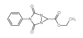 ethyl 2,4-dioxo-3-phenyl-1,3,5-triazabicyclo[3.1.0]hexane-6-carboxylate structure