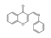 3-(phenyliminomethyl)chromen-4-one结构式