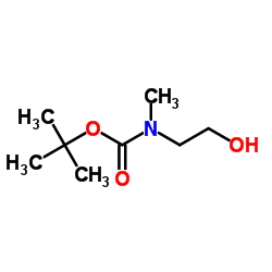 2-(N-Boc-N-甲基氨基)乙醇结构式