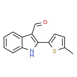 1H-Indole-3-carboxaldehyde,2-(5-methyl-2-thienyl)-(9CI) Structure