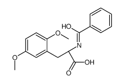 (2R)-2-benzamido-3-(2,5-dimethoxyphenyl)propanoic acid Structure