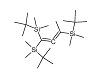 1,1,3-Tris[(1,1-dimethylethyl)dimethylsilyl]-1,2-butadiene结构式