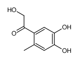 1-(4,5-dihydroxy-2-methylphenyl)-2-hydroxyethanone结构式