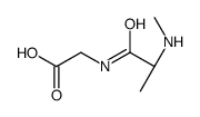 2-[[(2S)-2-(methylamino)propanoyl]amino]acetic acid结构式