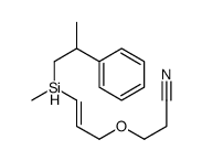 3-[3-[methyl(2-phenylpropyl)silyl]prop-2-enoxy]propanenitrile Structure