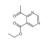 ethyl 4-acetylpyrimidine-5-carboxylate结构式