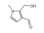 2-(hydroxymethyl)-1-methylpyrrole-3-carbaldehyde Structure