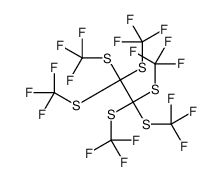 1,1,1,2,2,2-hexakis(trifluoromethylsulfanyl)ethane结构式