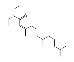 N,N-diethyl-3,7,11-trimethyldodec-2-enamide Structure