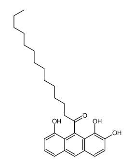 1-(1,2,8-trihydroxyanthracen-9-yl)tetradecan-1-one Structure