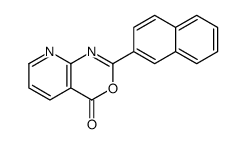 2-naphthalen-2-ylpyrido[2,3-d][1,3]oxazin-4-one结构式