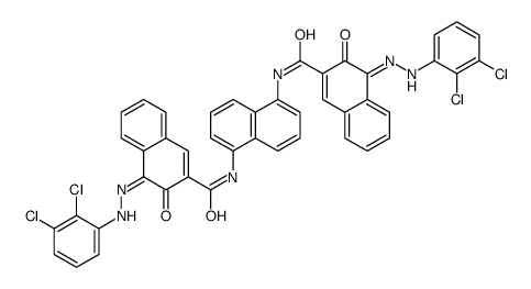 N,N'-naphthalene-1,5-diylbis[4-[(2,3-dichlorophenyl)azo]-3-hydroxynaphthalene-2-carboxamide] Structure