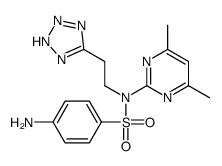 4-amino-N-(4,6-dimethylpyrimidin-2-yl)-N-[2-(2H-tetrazol-5-yl)ethyl]benzenesulfonamide Structure