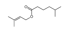 5-Methylhexanoic acid 3-methyl-2-butenyl ester结构式