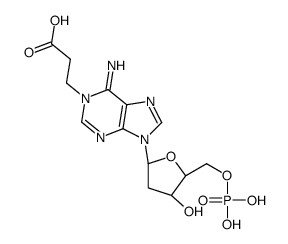 1-(2-carboxyethyl)deoxyadenosine 5'-monophosphate Structure