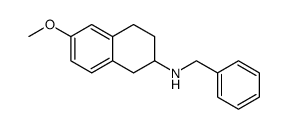 N-benzyl-6-methoxy-1,2,3,4-tetrahydronaphthalen-2-amine结构式