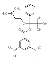 1,2-Propanediol,1-[2-(dimethylamino)ethoxy]-2-methyl-1-phenyl-,1-(3,5-dinitrobenzoate)结构式