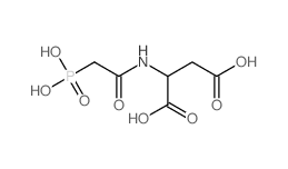 2-[(2-phosphonoacetyl)amino]butanedioic acid结构式