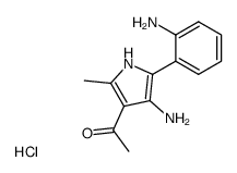 2-methyl-3-acetyl-4-amino-5-(2-aminophenyl)pyrrole dihydrochloride Structure