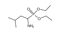 (1-amino-3-methyl-butyl)-phosphonic acid diethyl ester Structure