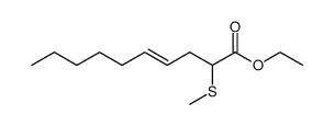 ethyl 2-(methylthio)-4-decenoate结构式