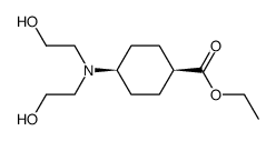 ethyl (1s,4s)-4-(bis(2-hydroxyethyl)amino)cyclohexane-1-carboxylate结构式