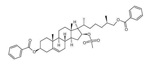 3β,26-dibezoyloxycholest-5-ene-16β-ol mesylate Structure