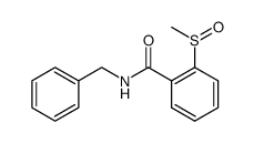 N-benzyl-2-(methylsulfinyl)benzamide结构式