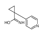1-(Pyridin-4-yl)cyclopropanecarboxamide Structure