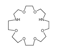 1,4,7,10,16,19-hexaoxa-13,22-diazacyclotetracosane结构式