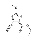 (5-diazonio-2-methylsulfanylimidazol-4-ylidene)-ethoxymethanolate Structure