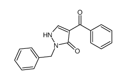 4-benzoyl-2-benzyl-1H-pyrazol-3-one Structure