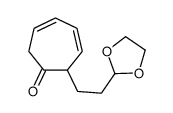 2-[2-(1,3-dioxolan-2-yl)ethyl]cyclohepta-3,5-dien-1-one structure