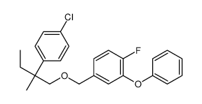 4-((2-(4-Chlorophenyl)-2-methylbutoxy)methyl)-1-fluoro-2-phenoxybenzen e Structure