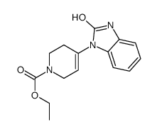 ethyl 4-(2,3-dihydro-2-oxo-1H-benzimidazol-1-yl)-3,6-dihydro-2H-pyridine-1-carboxylate结构式