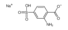 sodium hydrogen 4-sulphonatoanthranilate结构式