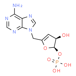 5'-(6-aminopurin-9-yl)-5'-deoxyribofuranose 1',2'-cyclic monophosphate picture