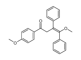 4-methoxy-1-(4-methoxy-phenyl)-3,4-diphenyl-but-3-en-1-one Structure