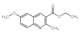 6-METHOXY-2-METHYLQUINOLINE-3-CARBOXYLIC ACID ETHYL ESTER structure