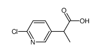 2-(6-chloropyridin-3-yl)propanoic acid结构式