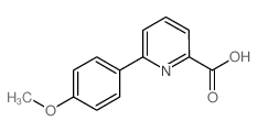 6-(4-METHOXYPHENYL)PICOLINIC ACID Structure