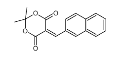 2,2-dimethyl-5-(naphthalen-2-ylmethylidene)-1,3-dioxane-4,6-dione Structure